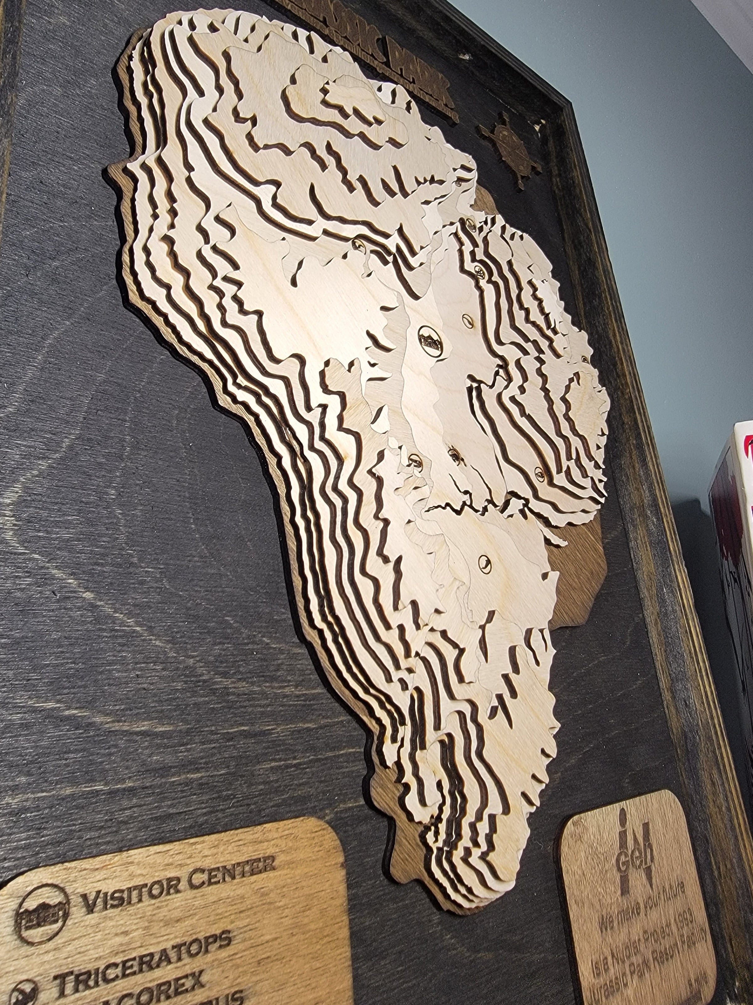 Detailed Jurassic Park Topographic Map of Isla Nubar | Nerdly