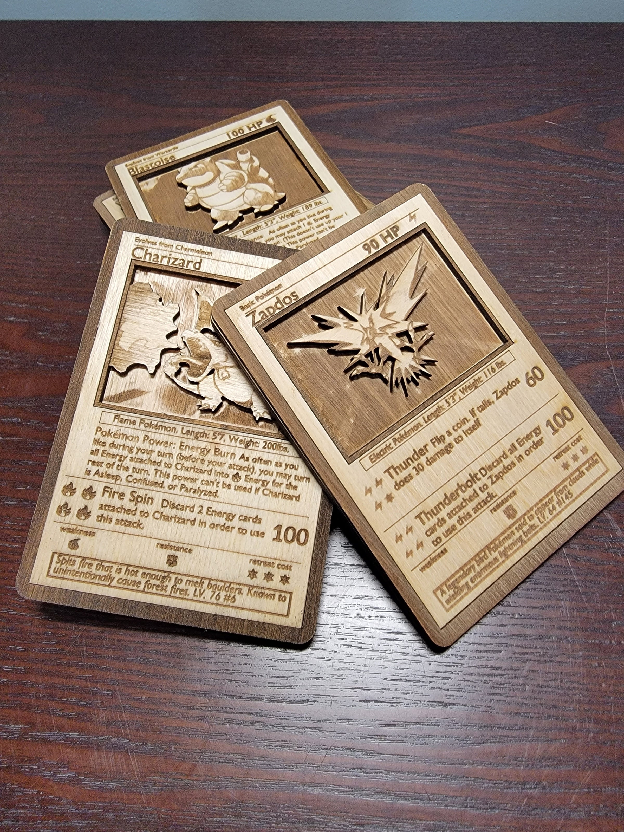 Custom Wooden Pokemon Cards | Nerdly