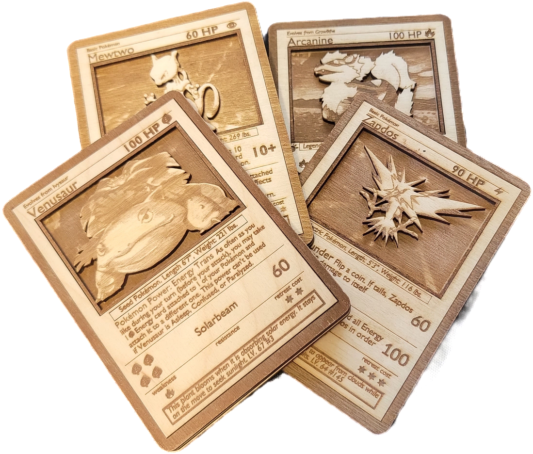 pokemon card wood Giant Hardwood Pokémon Card main image 1