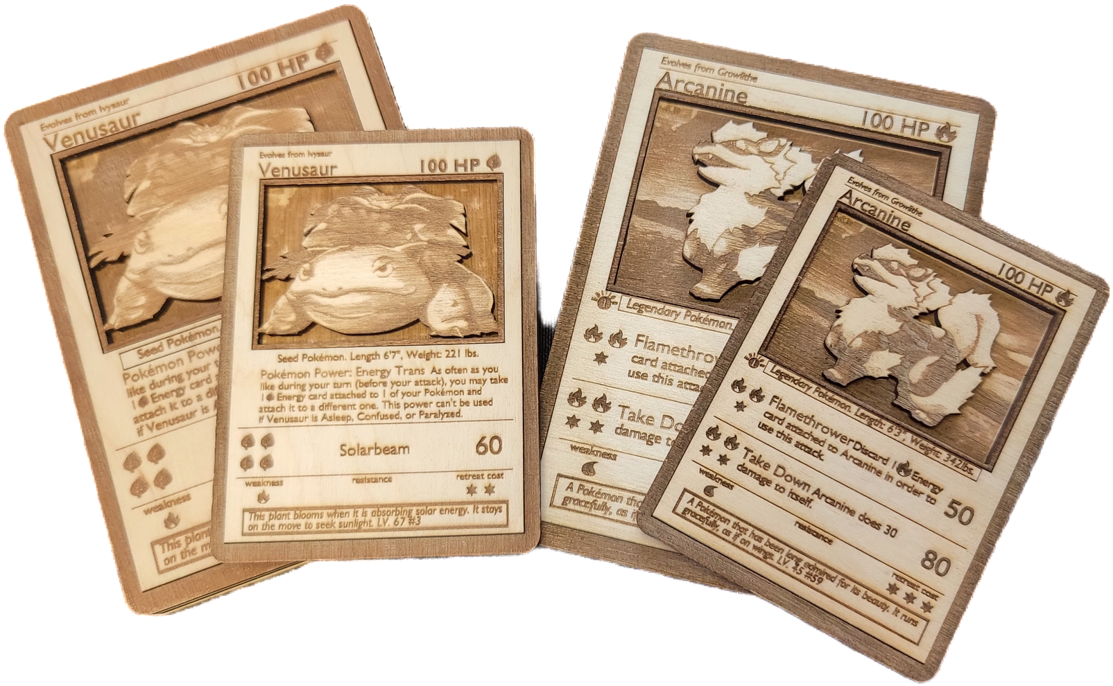 Custom Wooden Pokemon Cards | Nerdly