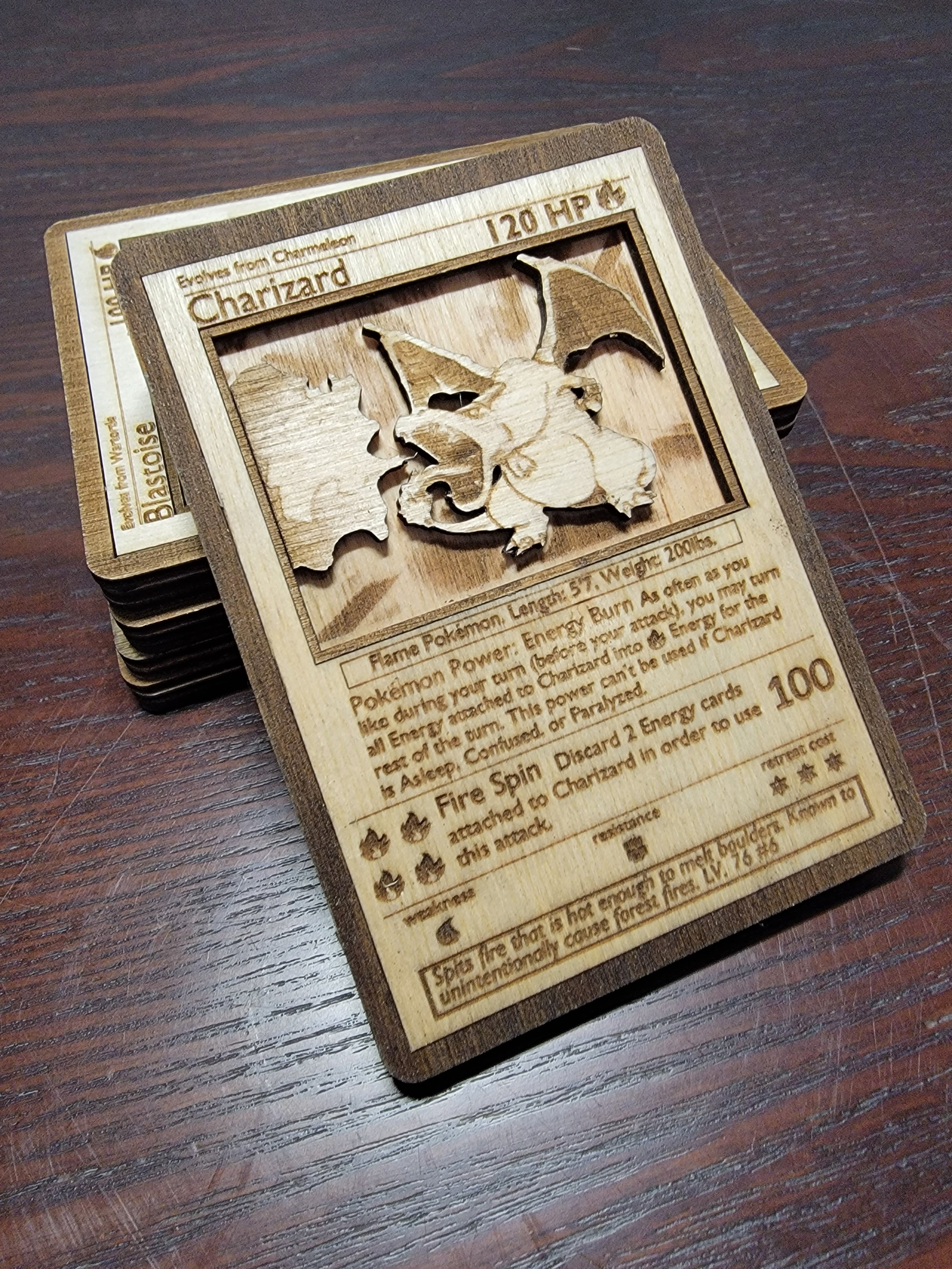 Custom Wooden Pokemon Cards | Nerdly